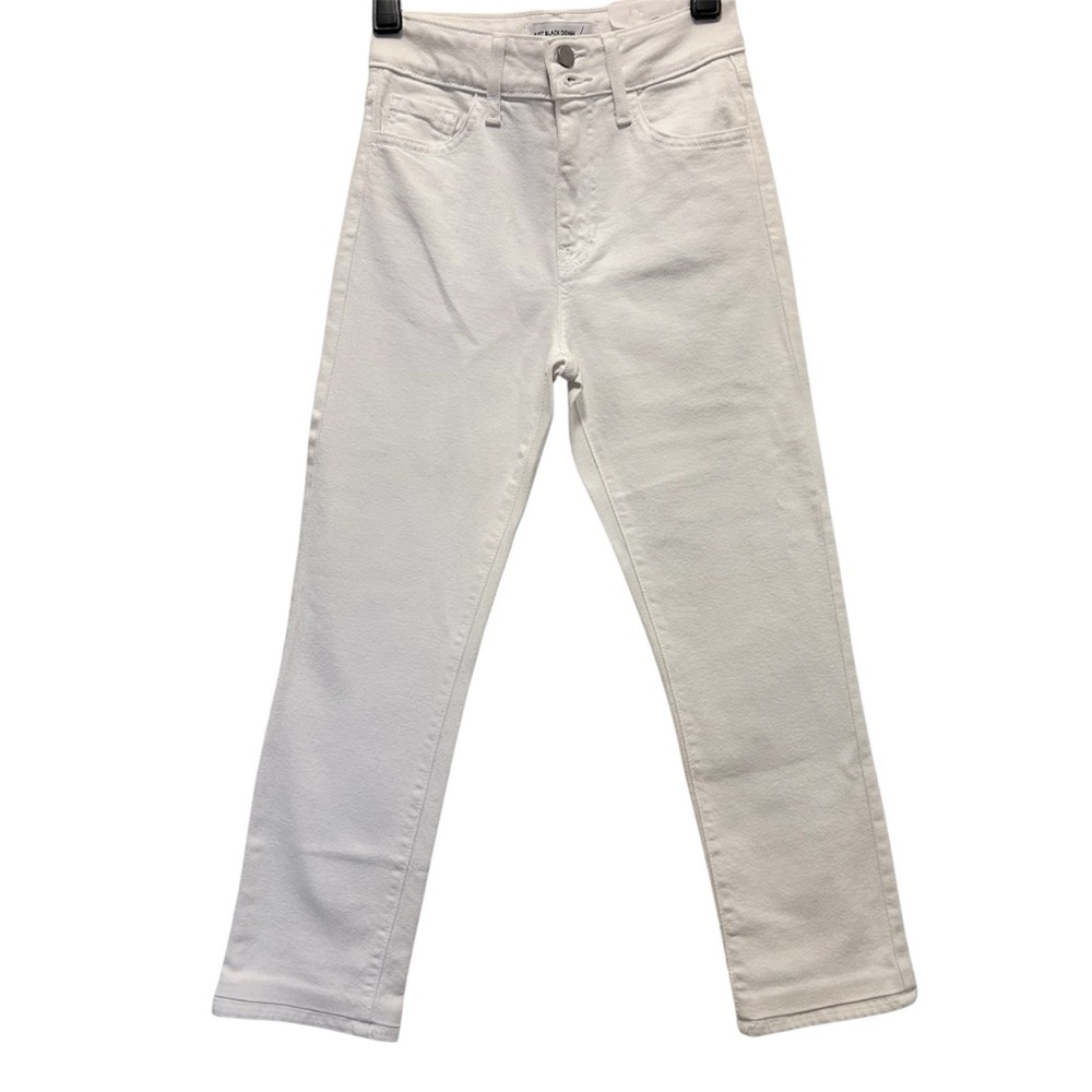 Just Black Denim High Waisted White Denim Jeans SZ 24